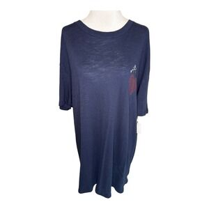 Caslon Nordstrom Navy With‎ Love Graphic Tee T-Shirt XXL Plus Size NWT